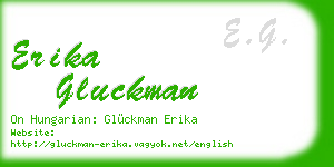 erika gluckman business card